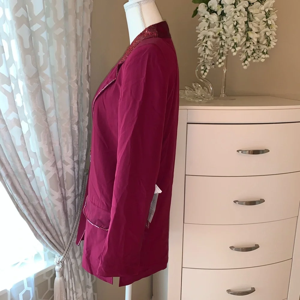 Diane Gilman 100% silk blazer/jacket - Picture 5 of 16